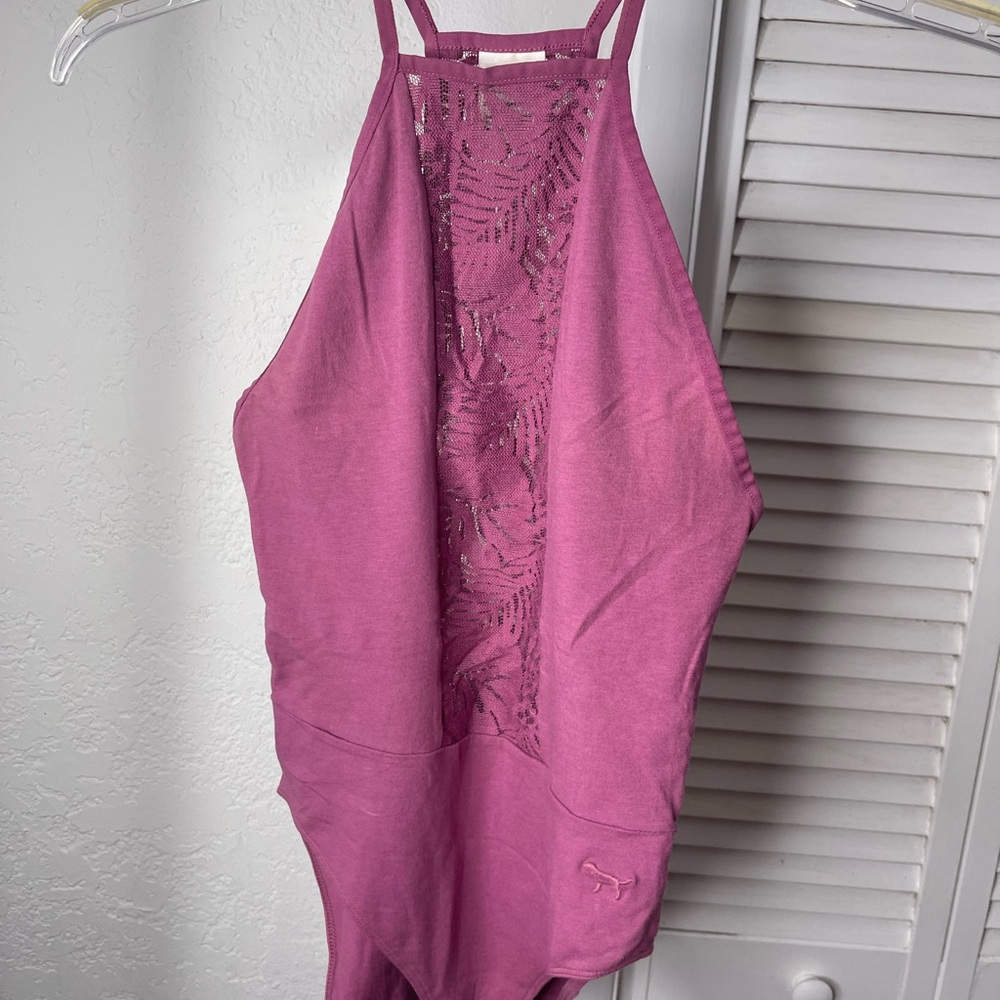 PINK Victoria's Secret Fuchsia Lace Top